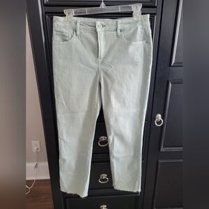 Chicos Women's Light Green Cropped Jeans